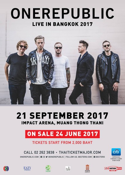 OneRepublic Live in Bangkok